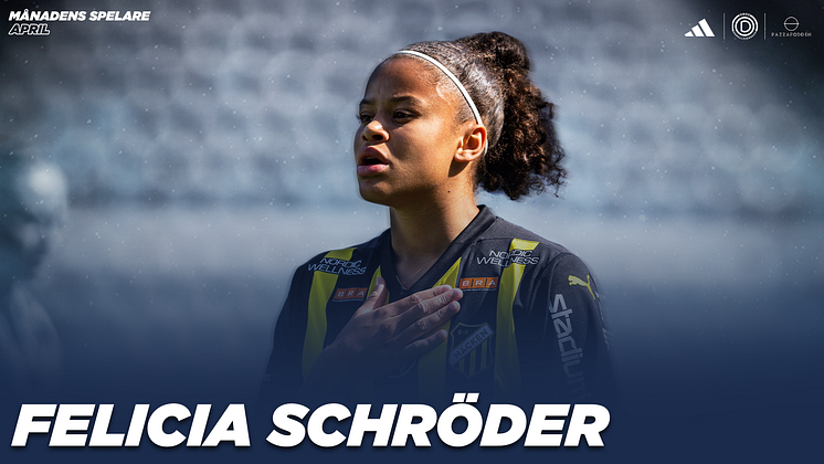 Felicia Schröder vinnare månadens spelare april.png