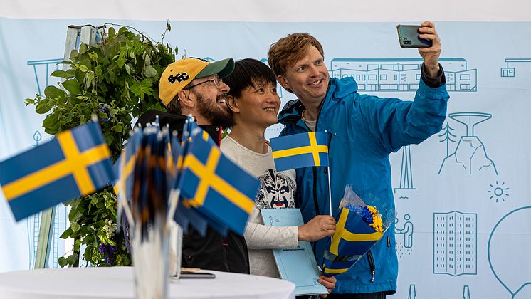 Göteborgs Stads medborgarskapsceremoni – fotovägg
