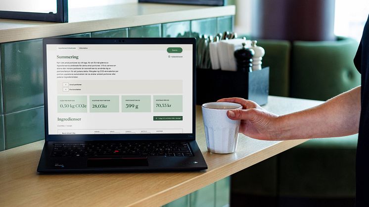 Klimatkalkylator i Menyplanering