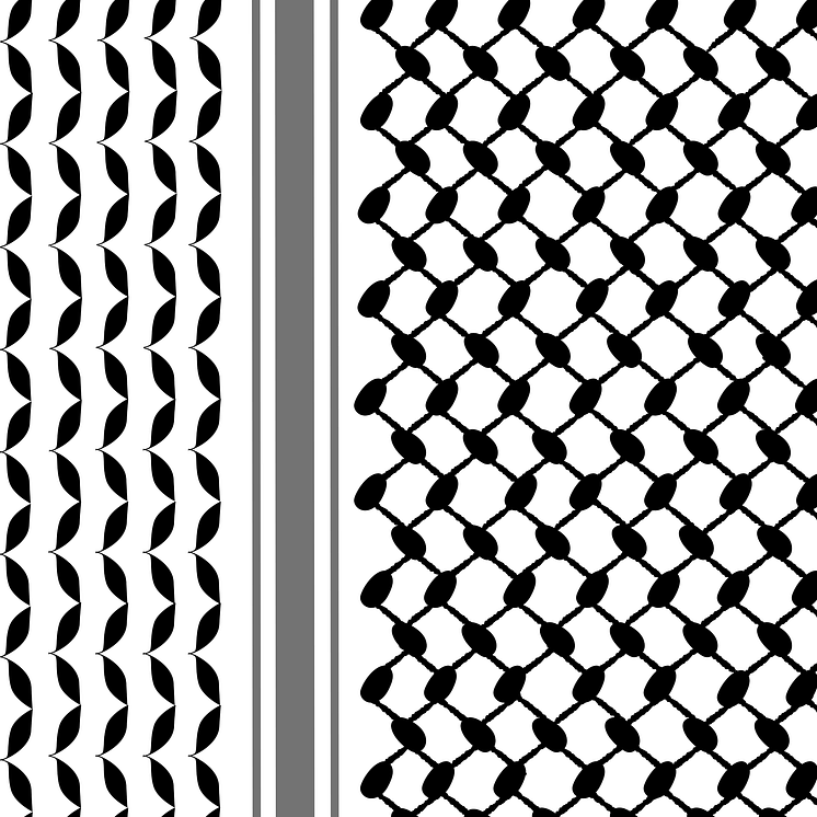 Keffiyeh - traditionell huvudbonad som blivit en palestinsk nationalsymbol..png