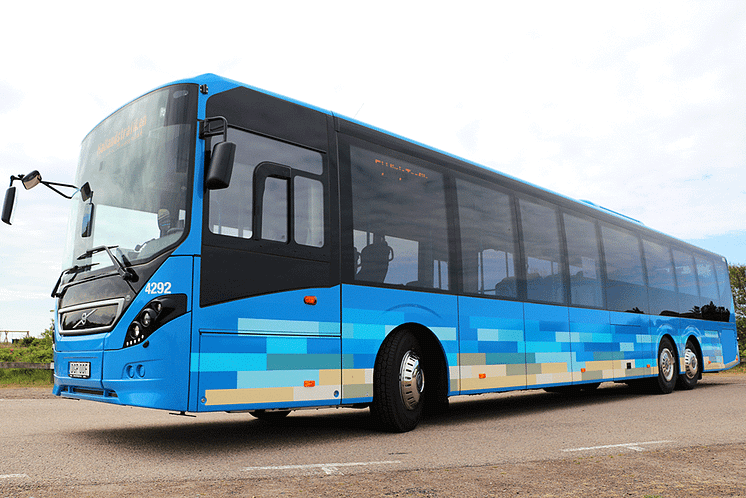 Buss på parkering