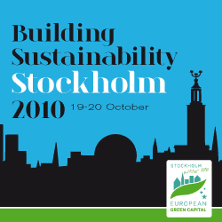 Building Sustainability Stockholm 2010