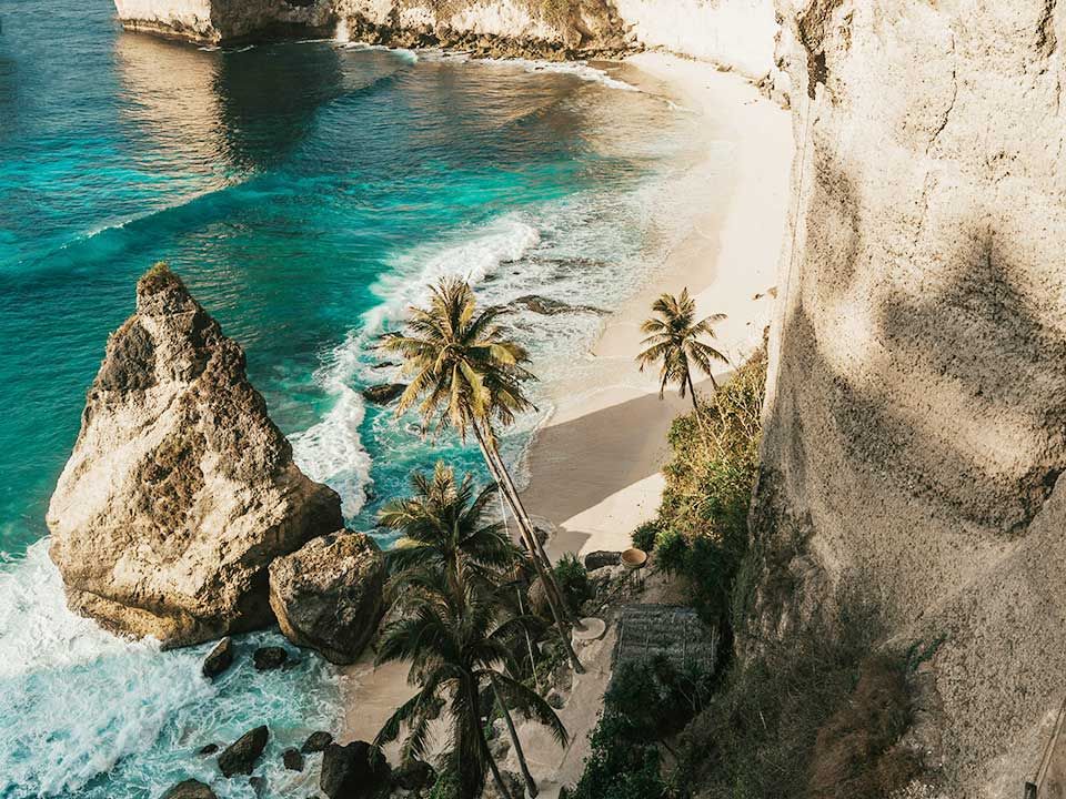 A rare hidden beach in Bali
