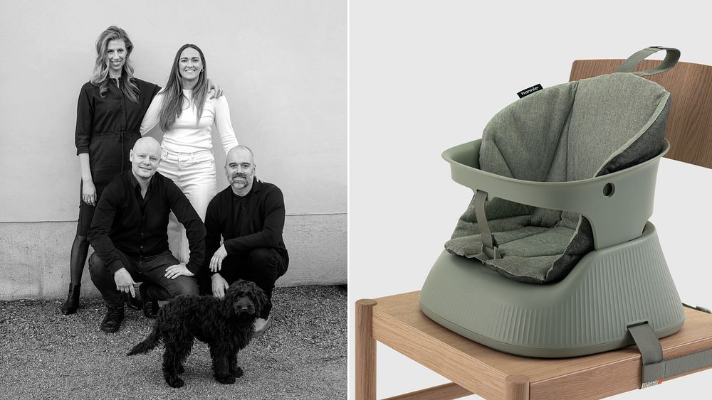 Bärbar Barnstol Hannie – en smart, stilren och säker barnstol formgiven av Ebba Bringman, Emmy Larsson, Martin Birath & Erik Wahlin
