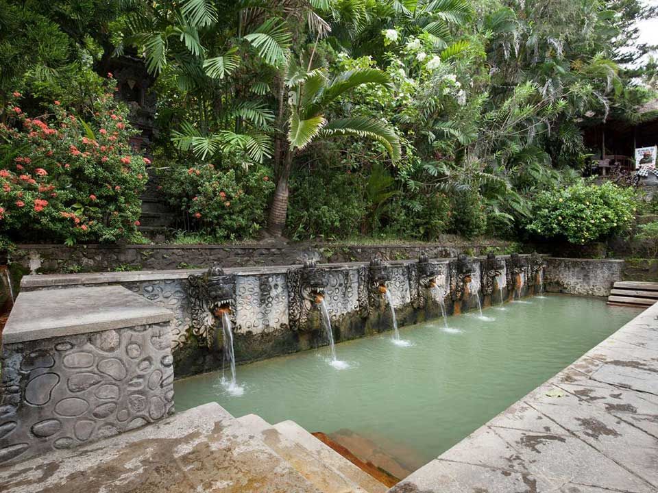 Bali's natural pool for water rituals