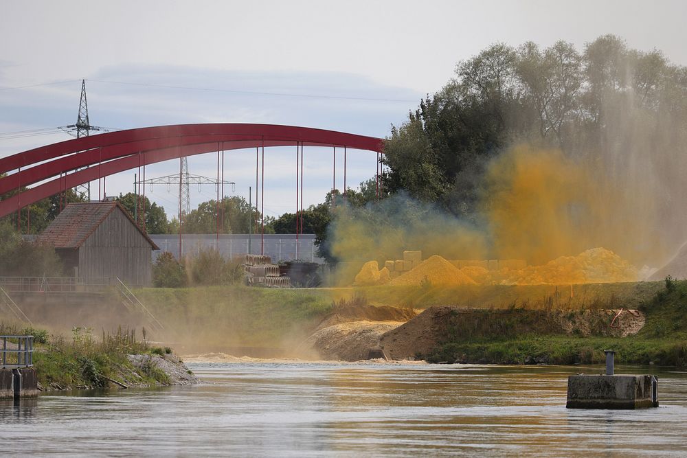 Hochwassertraining: Abfluss aus Musterdeich