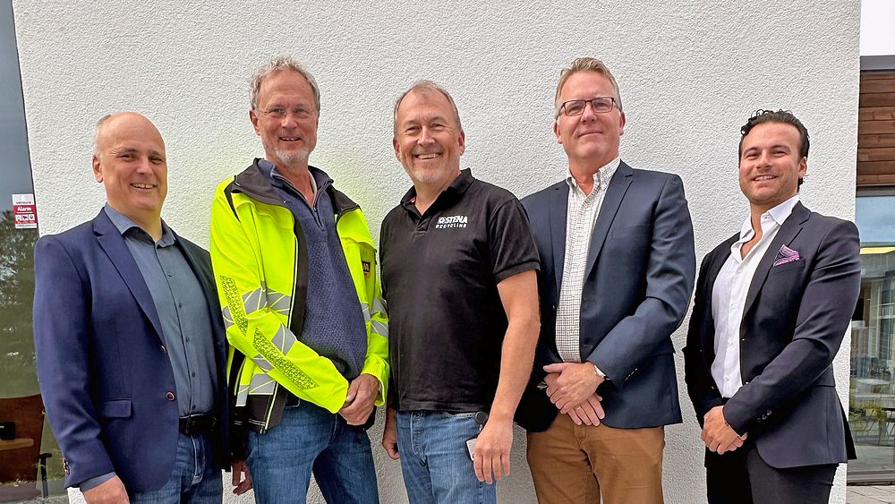 Samarbeid mellom Glasopor, Glava og Stena Recycling