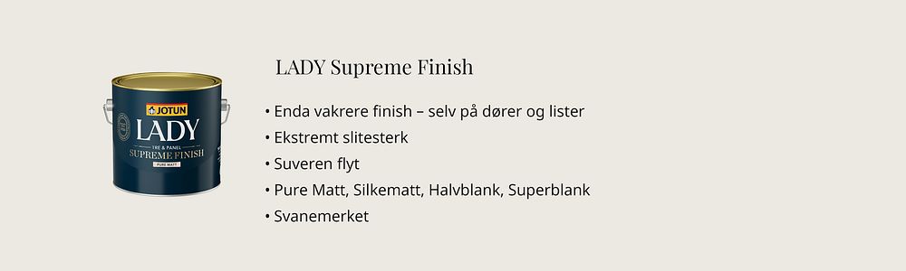 LADY Supreme Finish