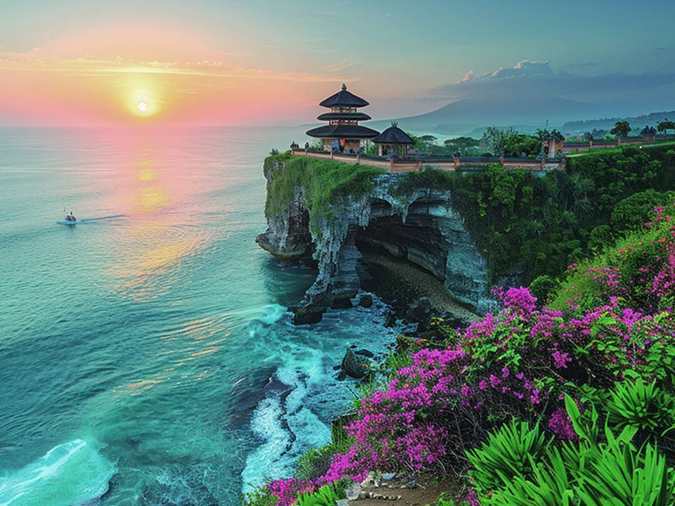Uluwatu Temple on the cliff