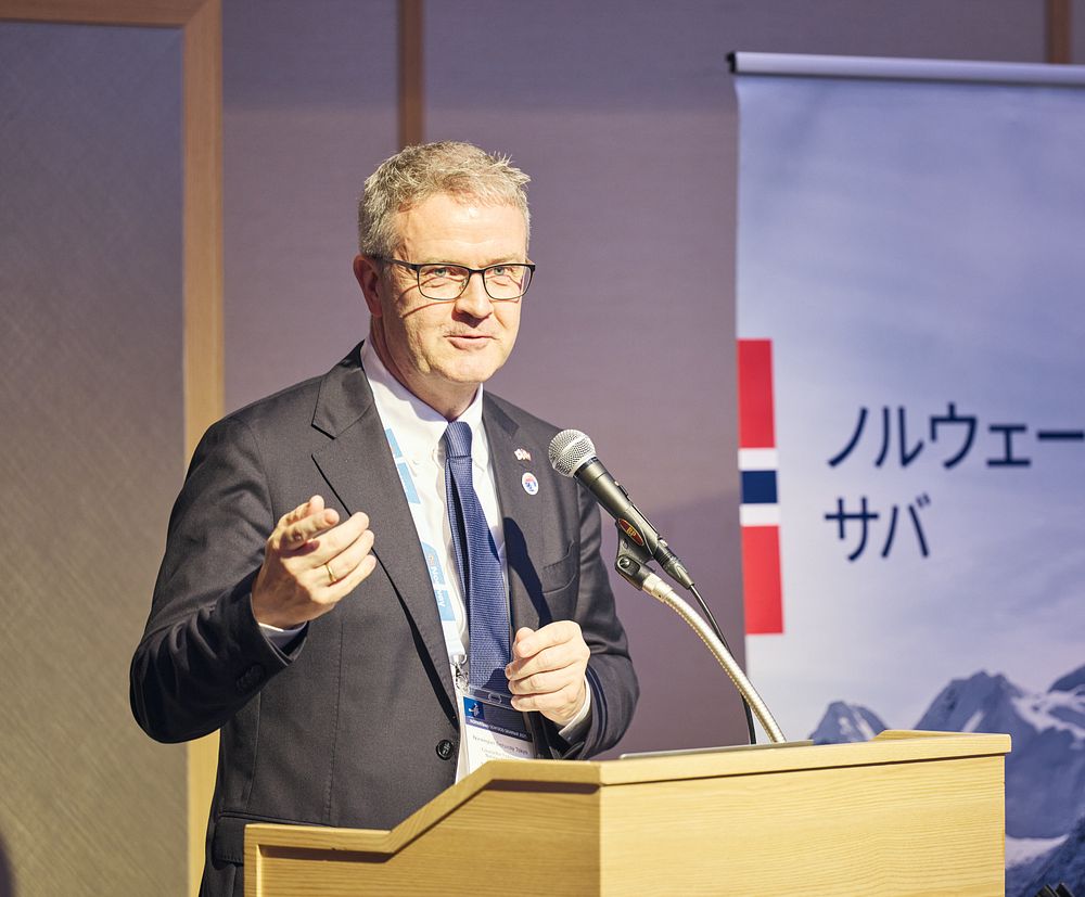 Johan Kvalheim at Norway-Japan Seafood Seminar 2025.