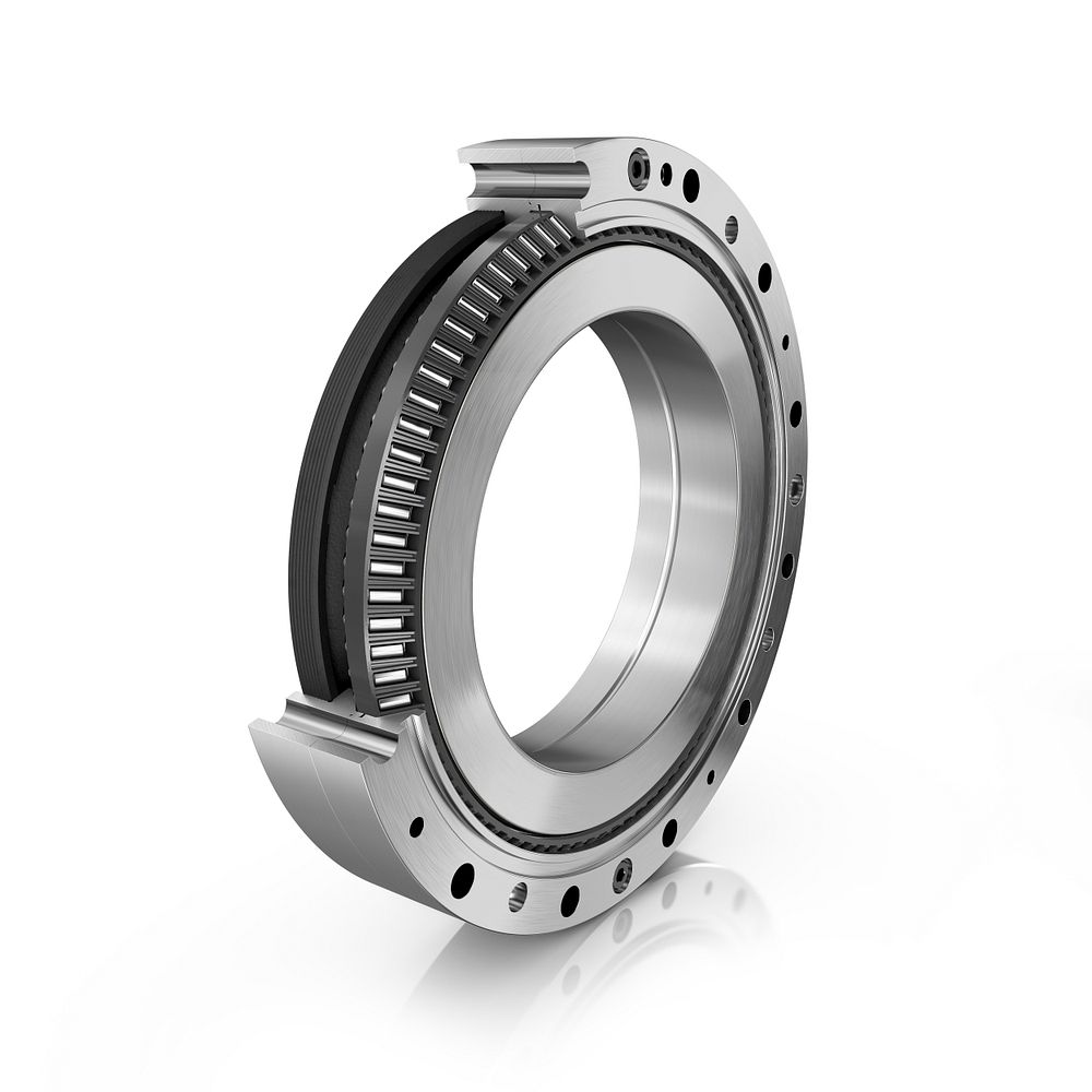 The XZU double-row angular contact needle roller bearing combines a compact design with high efficiency.