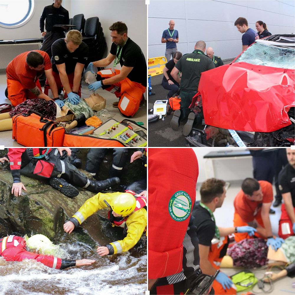 Images taken by Great North Air Ambulance Service during the medic training course