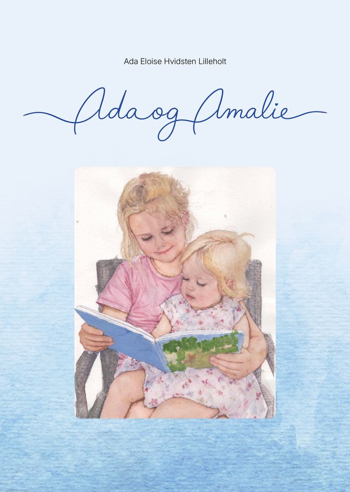 Forsiden av boka «Ada og Amalie», med en illustrasjon av