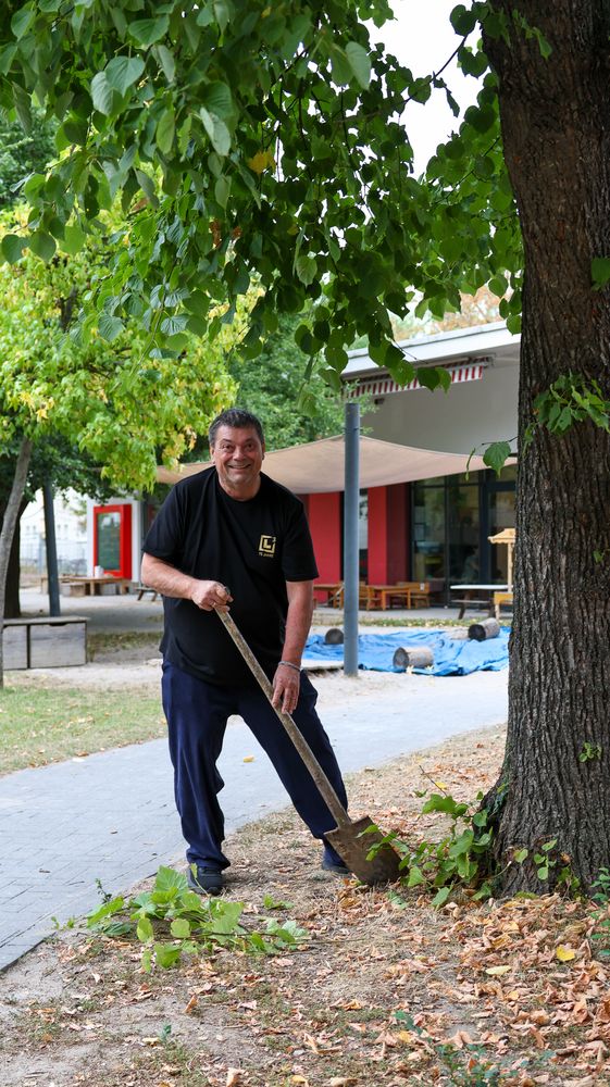 LIEBLANG-Mitarbeiter Christian Lichtenfels bei der Arbeit.