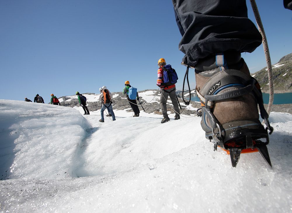 Glacier Hike with Folgefonna Glacier Team. Photo: Pål Hermansen