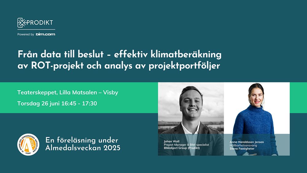 Från data till beslut – effektiv klimatberäkning av ROT-projekt och analys av projektportföljer