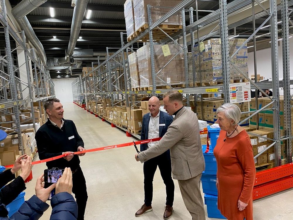 Bandklippning Regionlager invigning