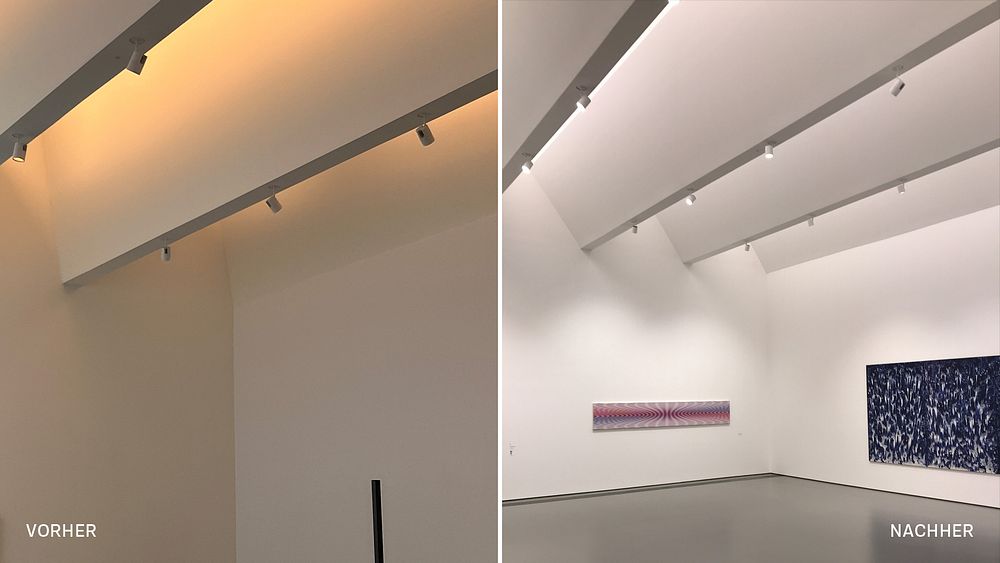 Lighting refurbishment in the Kunsthalle Weishaupt, Ulm