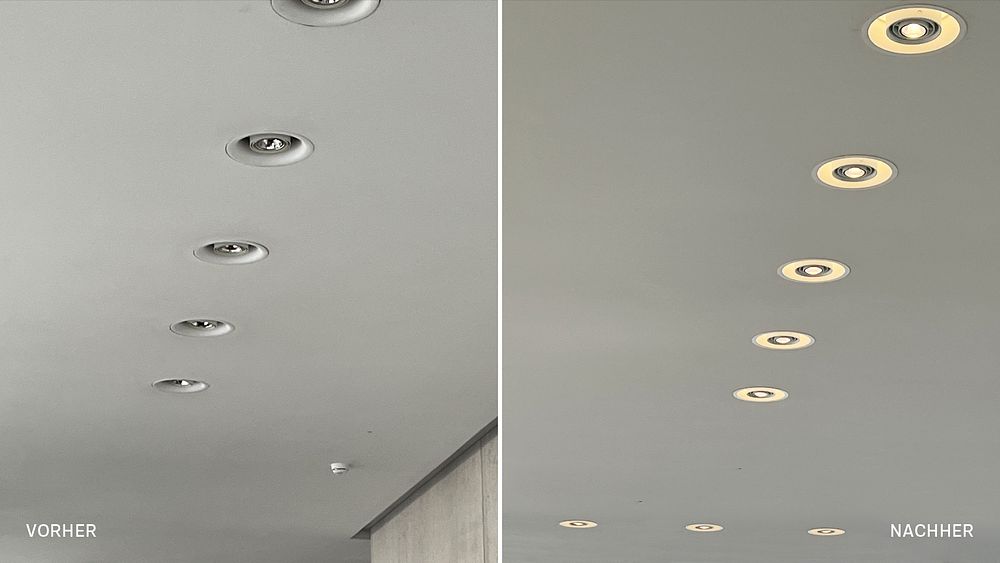 Lighting refurbishment by LTS Licht & Leuchten GmbH in the Kunsthalle Weishaupt, Ulm