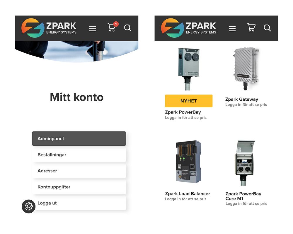 Med ett företagskonto kan B2B kunder enkelt se priser, beställa produkter och följa sina beställningar online.