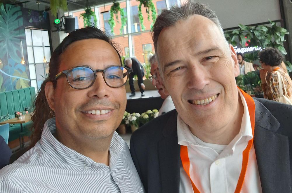 Helcio Apgaua, affärsutvecklare, och Raul Grönholm, materialspecialist, representerade Sysav under CEWEP-kongressen.