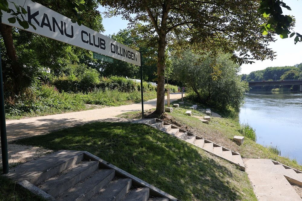 Wichtig für den Kanu-Sport: ein einfacher Zugang zum Wasser wie er hier im Rahmen des LEADER-Projekts an der Donau in Dillingen wieder geschaffen wurde.