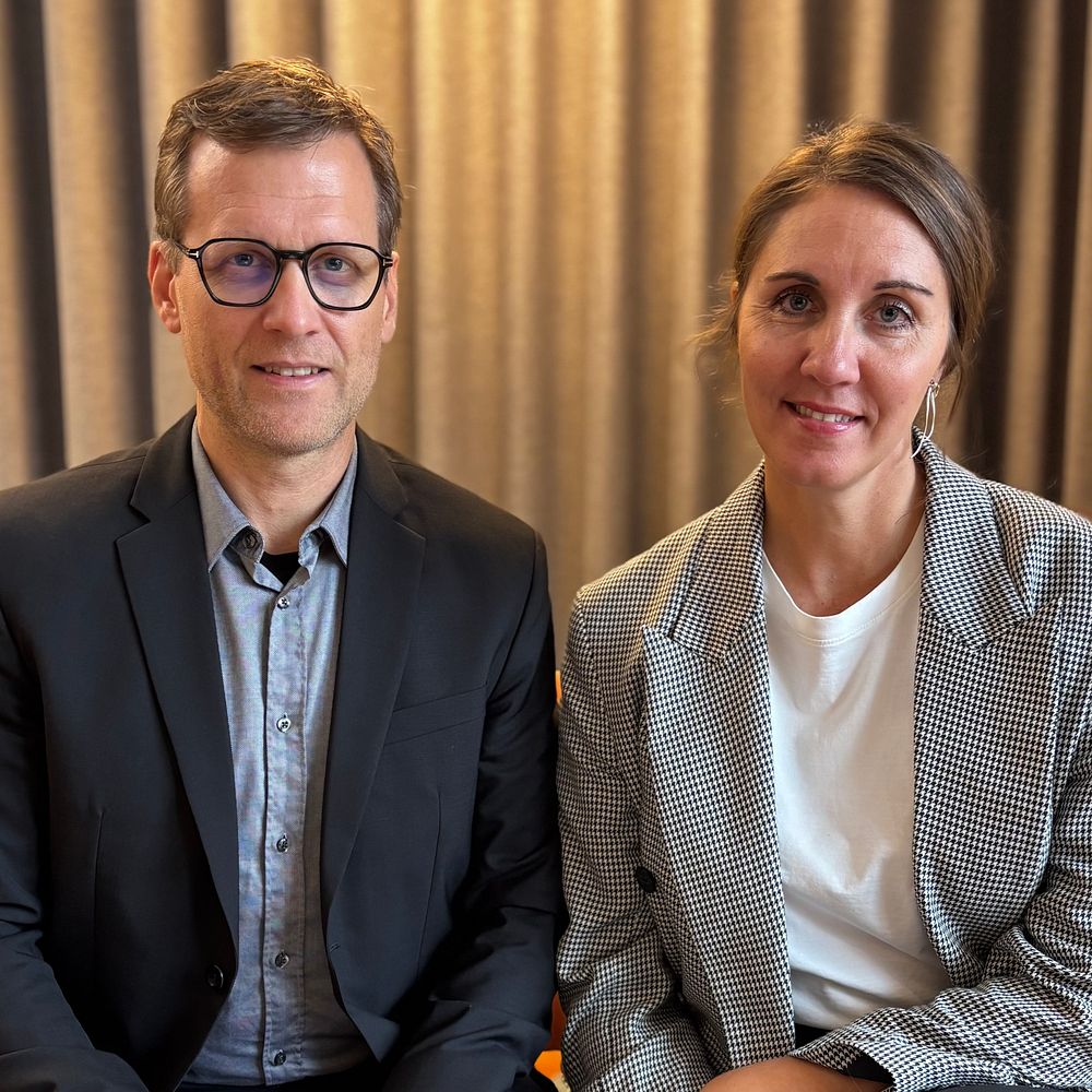 Mattias Lundkvist VD och Anna Boström Marknadschef