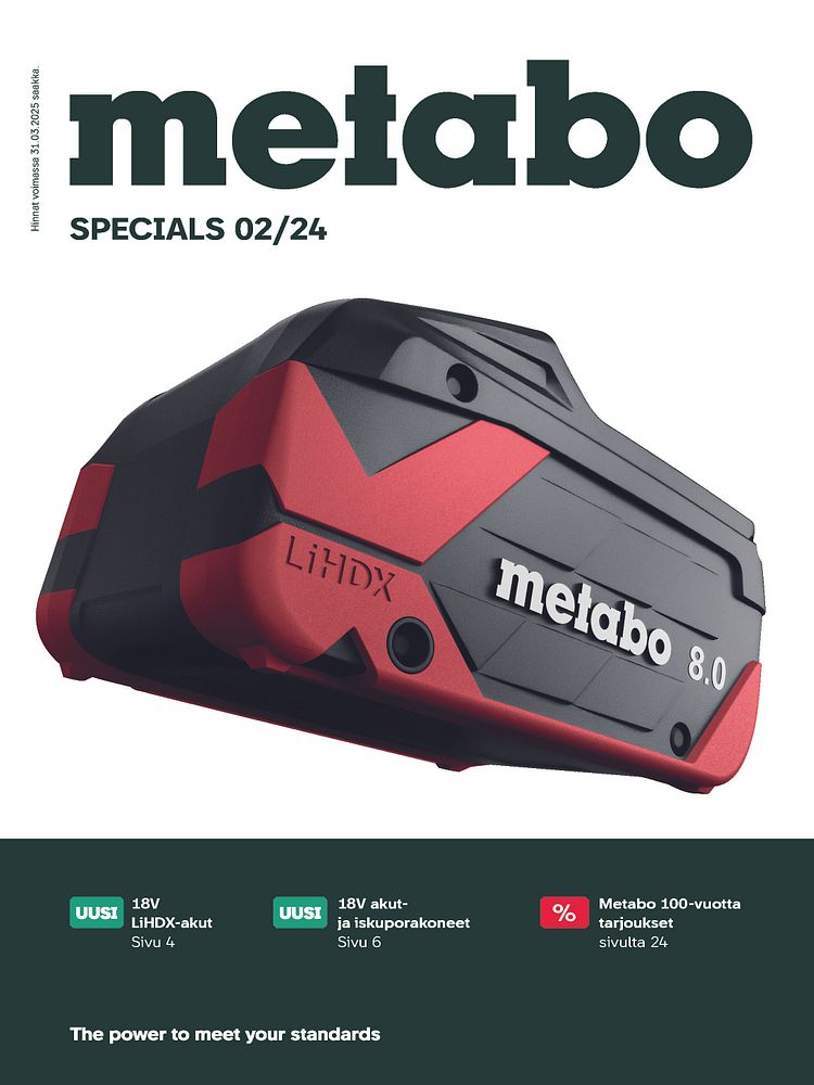 Metabo Specials 2-2024