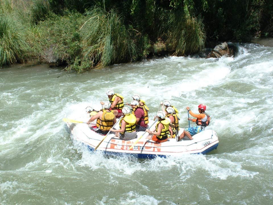 Rafting on Telaga Waja River
