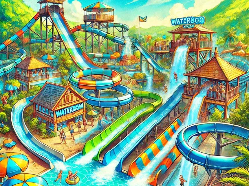 Waterbom for children and adults in Bali