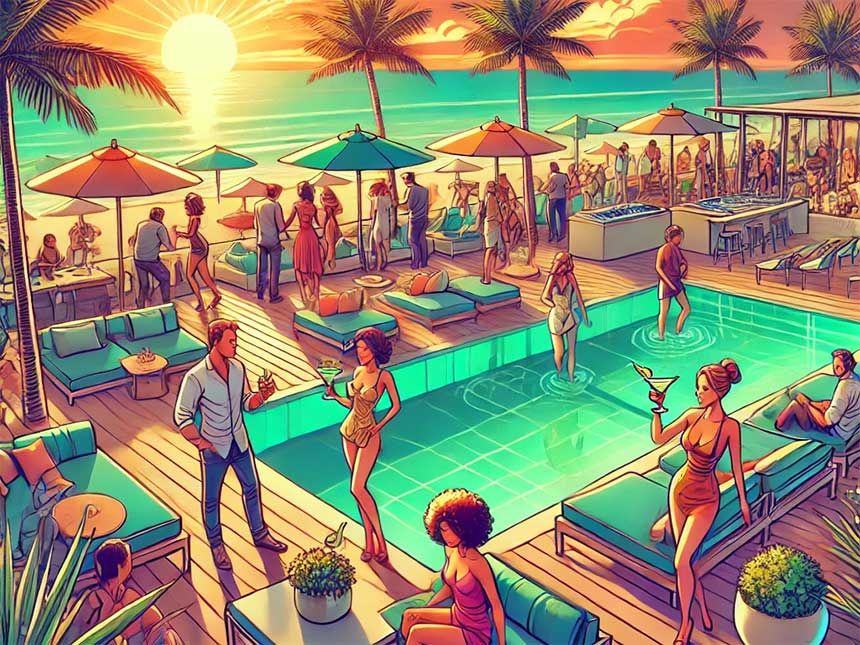 Famous Beach Club in Seminyak