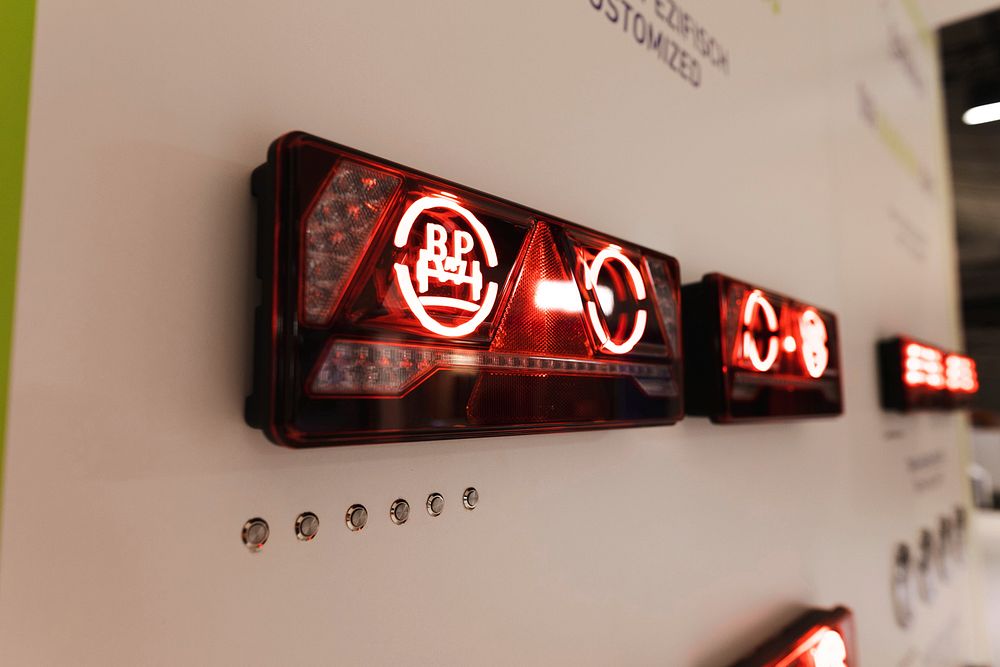 Ermax LED rear lights with individual logo