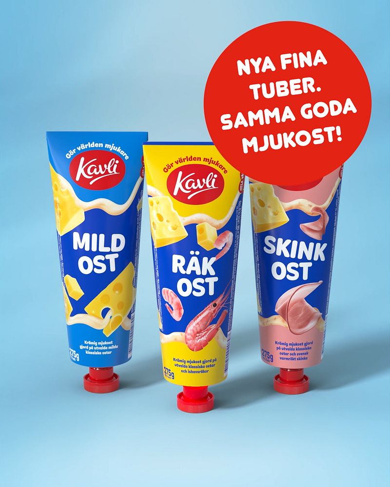 Tuber på den nya designen