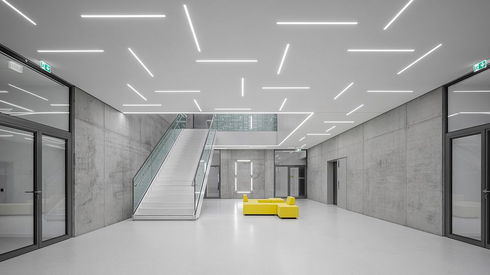 Berlin BioCube, Lichtkanäle auf Ebene 0