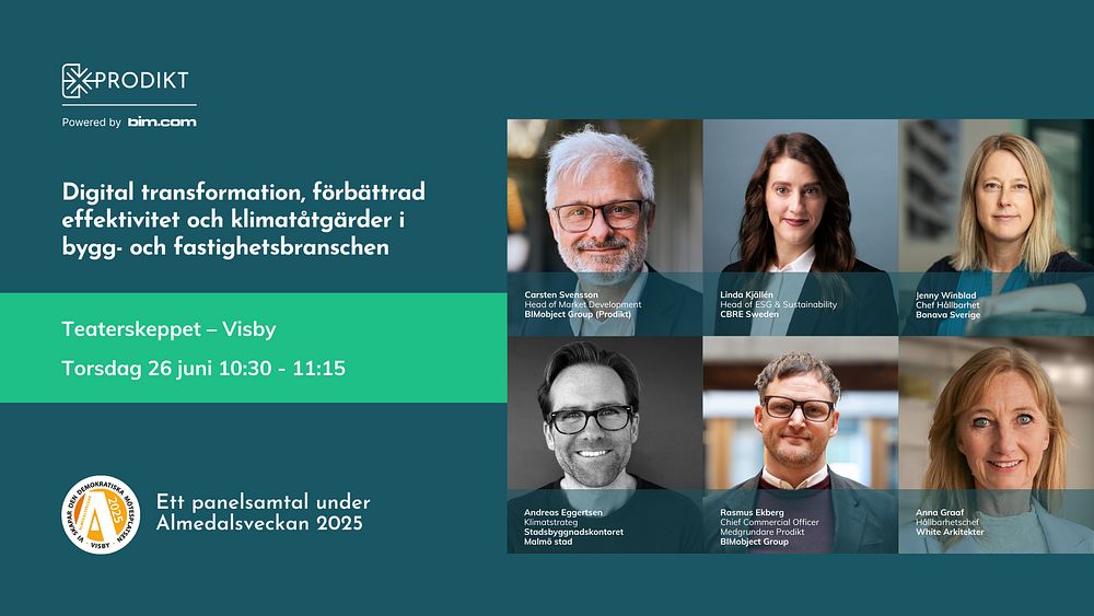 Digital transformation, förbättrad effektivitet och klimatåtgärder i bygg- och fastighetsbranschen