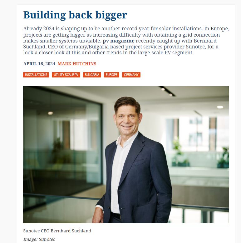 Building back bigger - pv magazine international