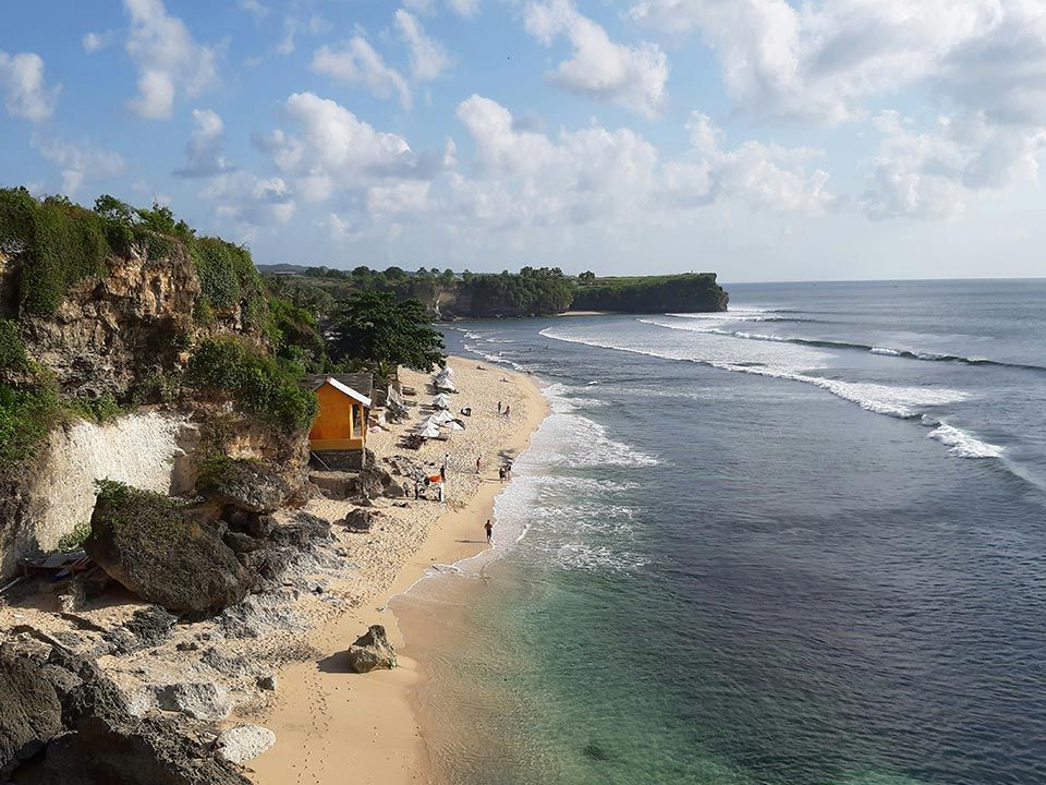The landscape of one of the Bali’s Best Beaches