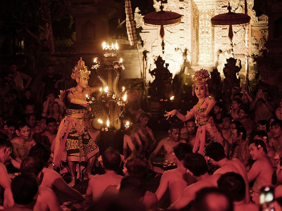 Traditional Balinese dance performance