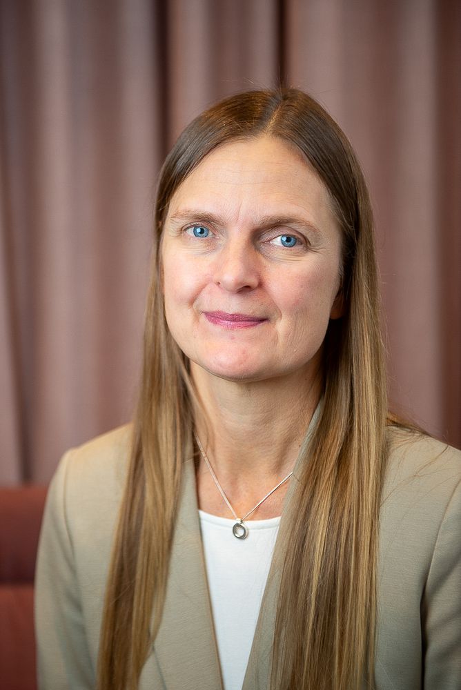 Porträtt på Marita Anheim, vd för Huddinge Samhällsfastigheter