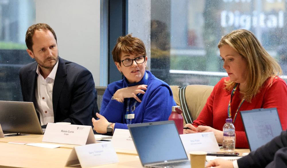 Roisin Currie CBE, Chief Executive of Greggs, at the Universities UK roundtable discussion at Northumbria University