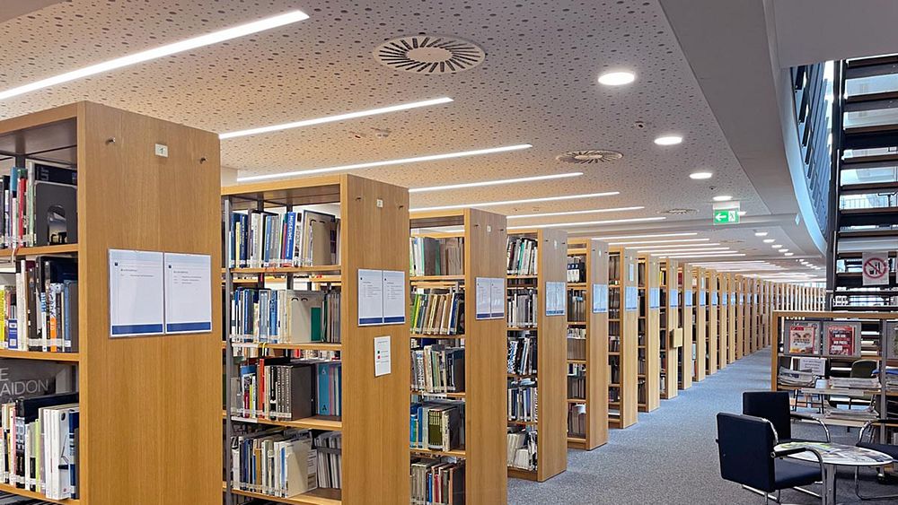 Hochschule Koblenz, Lichtkanal, Sanierung Bibliothek
