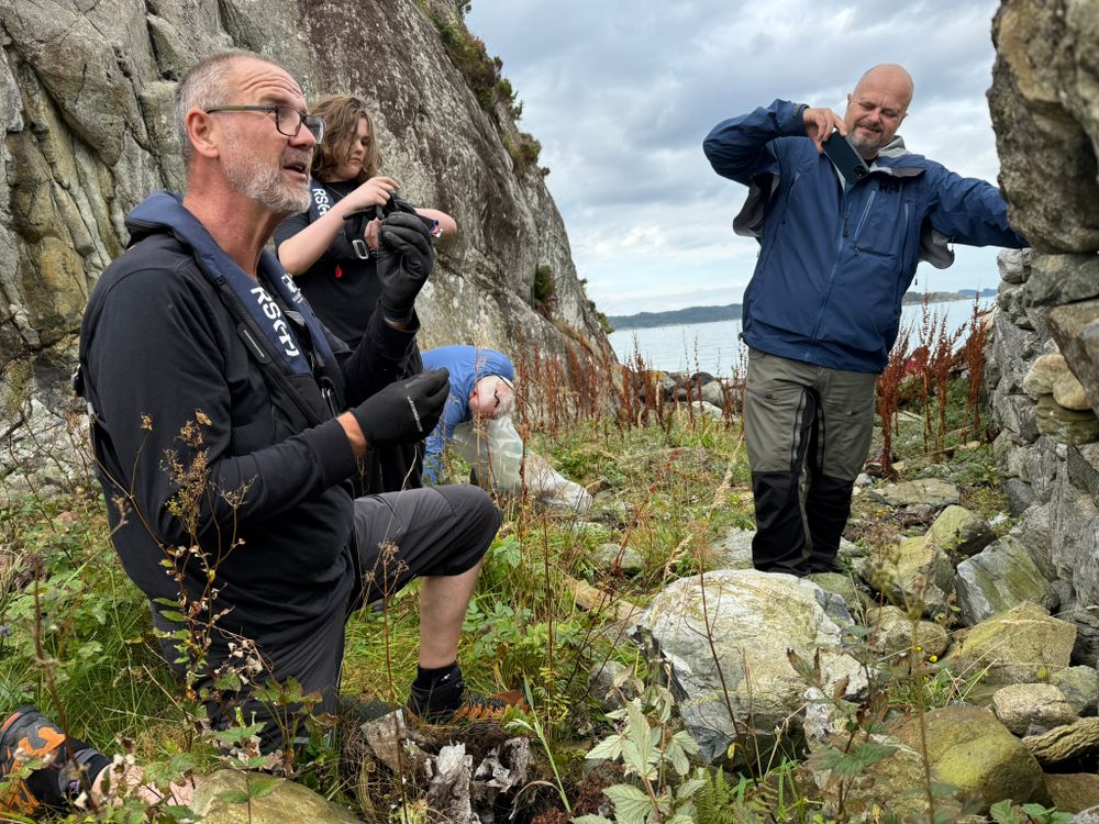 Kenneth Bruvik at beach-cleanup in Norway from a previous clean-up.