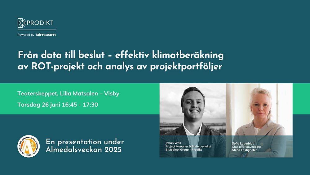 Från data till beslut – effektiv klimatberäkning av ROT-projekt och analys av projektportföljer