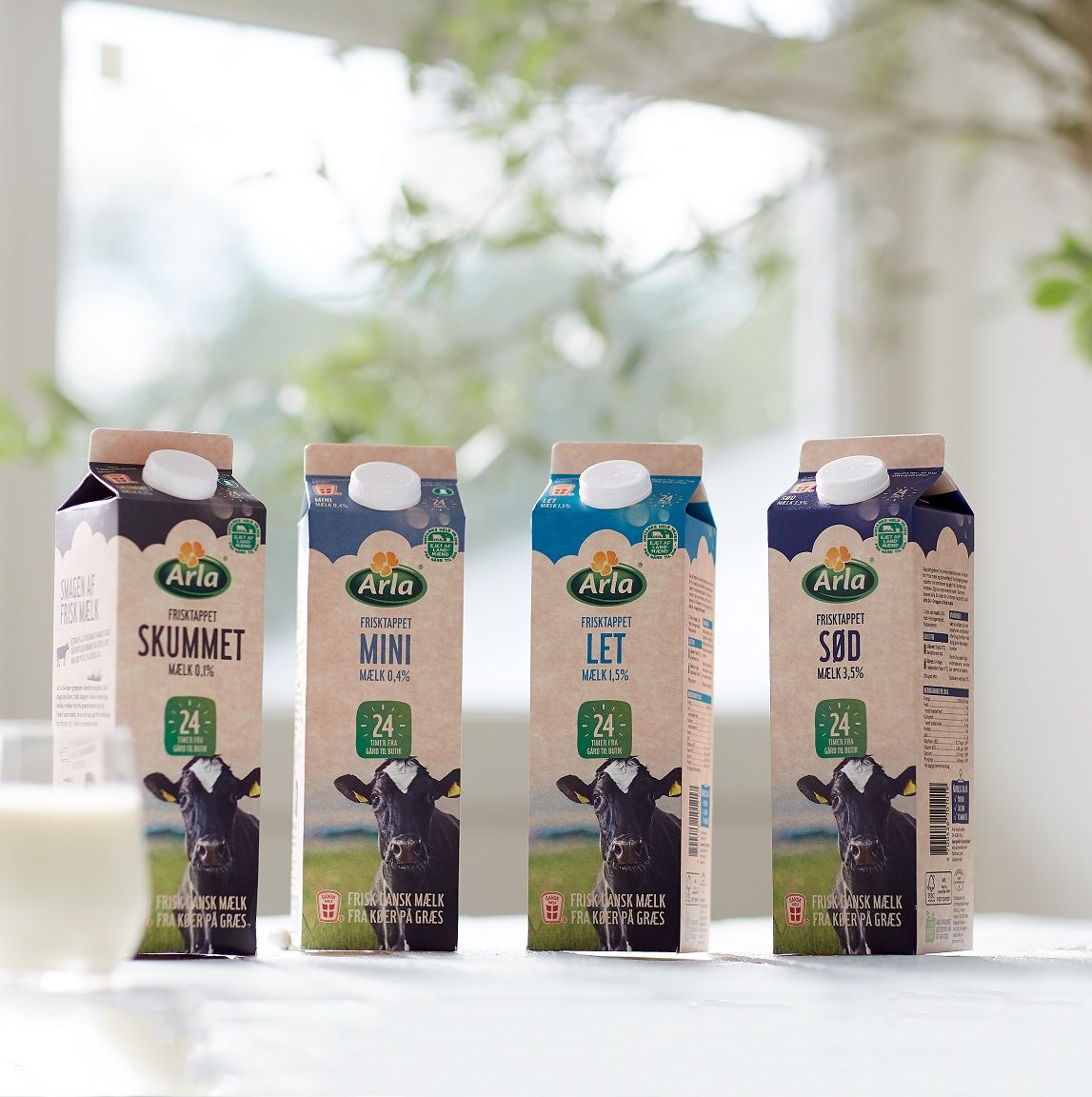 Danskernes foretrukne mælk kommer nu udelukkende fra køer på græs