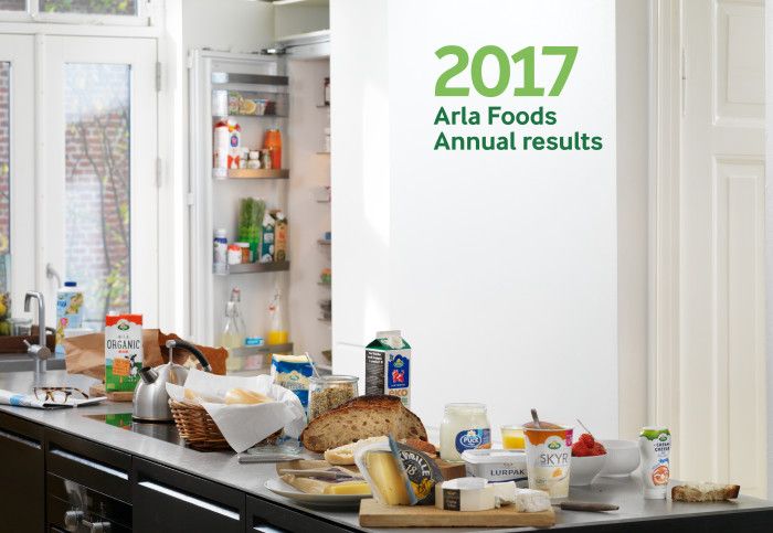 Arla Foodsin tulos 2017: investoinneilla, laajentumisella ja innovaatioilla laatua liiketoimintaan