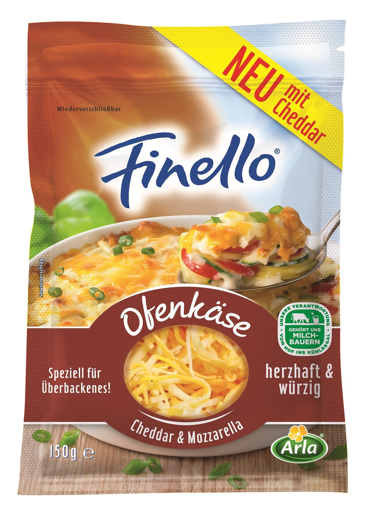 Die Mischung macht’s: Arla führt neuen Finello® Ofenkäse mit Cheddar & Mozzarella ein