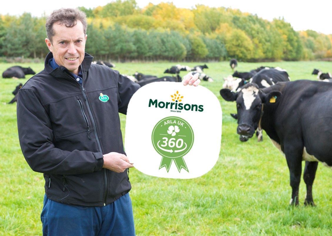 Morrisons signs up to Arla UK 360 farm standards programme supporting over 200 farmers to develop and deliver best practice on farm